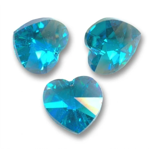 Coeurs PureCrystal 6228 10,3x10 mm Blue Zircon AB x6