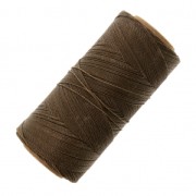 Bobine de fil ciré Linhasita pour micro macramé 0.5 mm - Café au Lait (612) x335m