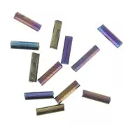 Perles rocailles Preciosa  tubes 4x1 mm Blue Iris x20g