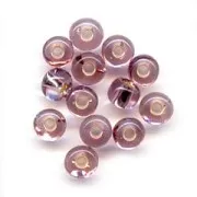 Perles rocailles Preciosa 5/0 4.5 mm - Light Amethyst Silver Lined x20g