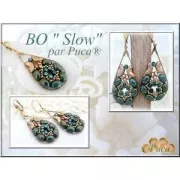 Perles en verre Samos® par Puca® 5x7 mm Opaque Green Turquoise Bronze x10g