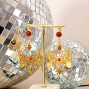 Pendentif étoile 14x12 mm Placage Argent fin vieilli x1