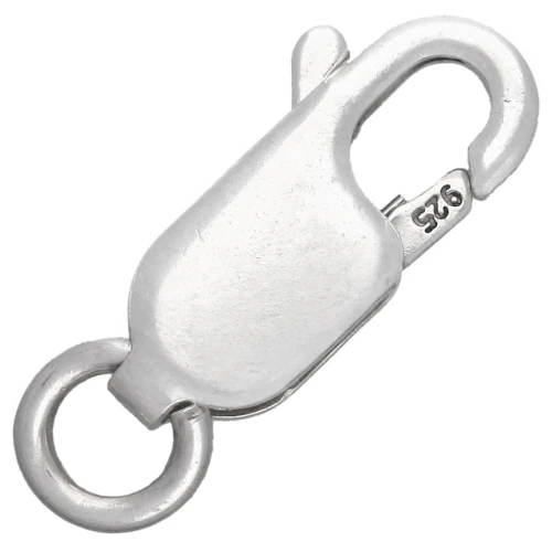 Fermoir mousqueton allongé 12 mm - Argent 925 x1