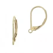 Dormeuses 17 mm Plaqué Or 3 microns x2