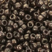 Perles de rocailles Matubo 7/0 - 3.5 mm Transparent Smokey Topaz Gold Luster x10g