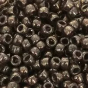 Perles de rocailles Matubo 7/0 - 3.5 mm Transparent Smokey Topaz Gold Luster x10g
