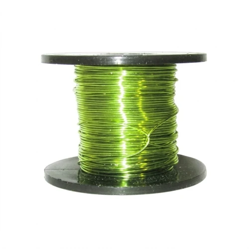 Fil de cuivre 0.50 mm Chartreuse x 25 m