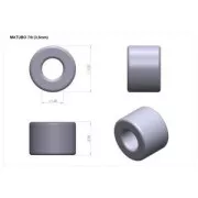 Perles de rocailles Matubo 7/0 - 3.5 mm Opaque White Picasso x10g