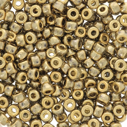 Perles de rocailles Matubo 8/0 3.15 mm - Full Dorado x10g