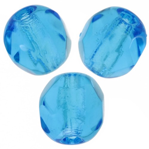 Facettes 6 mm Aquamarine x25