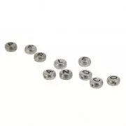 Assortiment de perles alphabet plastique métallisé x27 gr