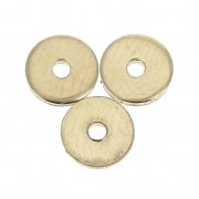 Perles rondelles Heishi 5mm en Gold filled (or laminé)  x4