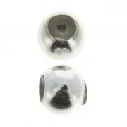 Stopper Bead 8 mm avec un trou de 2 mm en Argent 925 x1