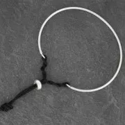 Stopper Bead 8 mm avec un trou de 2 mm en Argent 925 x1