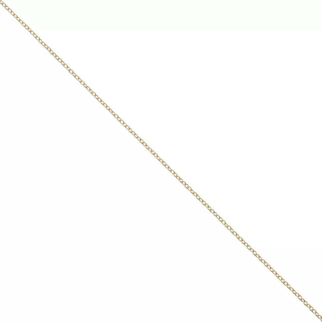 Chaîne Maille Forçat Diamantée 2,20 Mm 45 Cm, Plaqué Or 3 Microns Prcode V2fr P014