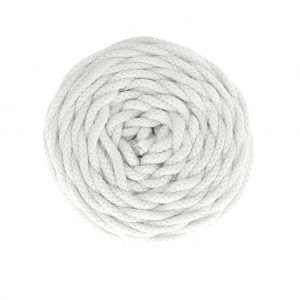 Bobine de cordon en coton pour macramé Cotton Air 5 mm - Blanc x50m