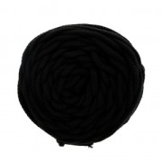 Bobine de cordon en coton pour macramé Cotton Air 5 mm - Noir x50m
