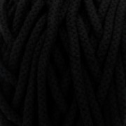 Bobine de cordon en coton pour macramé Cotton Air 5 mm - Noir x50m