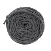 Bobine de cordon en coton pour macramé Cotton Air 5 mm - Gris Foncé x50m