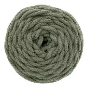 Bobine de cordon en coton pour macramé Cotton Air 5 mm - Vert avocat x50m