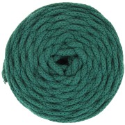 Bobine de cordon en coton pour macramé Cotton Air 5 mm - Vert Bouteille x50m|raw }}