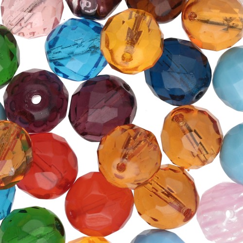 Assortiment de facettes 12 mm - Multicolore x50g