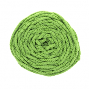 Bobine de cordon en coton pour macramé Cotton Air 5 mm - Vert menthe x50m