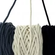 Bobine de cordon en coton pour macramé Cotton Air 5 mm - Moutarde x50m