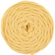 Bobine de cordon en coton pour macramé Cotton Air 5 mm - Jaune pâle x50m