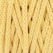 Bobine de cordon en coton pour macramé Cotton Air 5 mm - Jaune pâle x50m