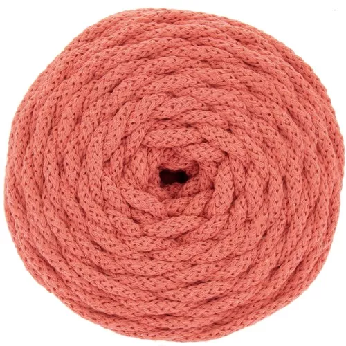 Bobine de cordon en coton pour macramé Cotton Air 5 mm - Orange x50m