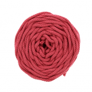 Bobine de cordon en coton pour macramé Cotton Air 5 mm - Vieux Rose x50m