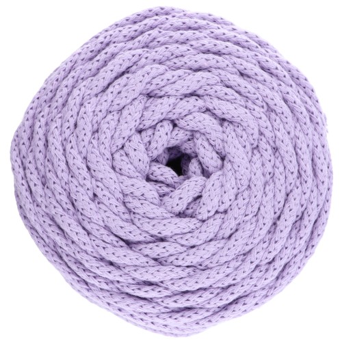 Bobine de cordon en coton pour macramé Cotton Air 5 mm Mauve x 50m