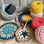 Bobine de cordon en coton pour macramé Cotton Air 5 mm - Bleu Marine x50m