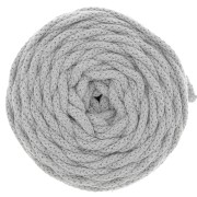 Bobine de cordon en coton pour macramé Cotton Air 5 mm - Gris Clair x50m|raw }}