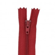 Fermeture à glissière fine pour robe/jupe/pantalon non-séparable 30 cm Rouge x1|raw }}