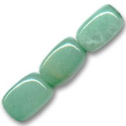 Perle en pierre gemme Aventurine 18x12 mm x1