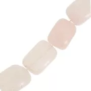 Perle en pierre gemme Quartz Rose 20x15 mm x4