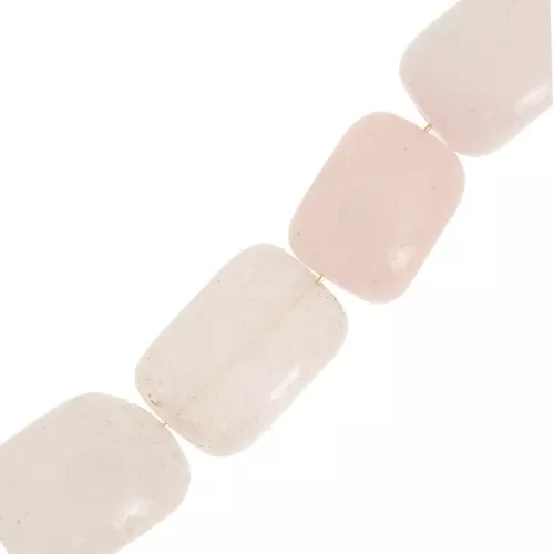 Perle en pierre gemme Quartz Rose 20x15 mm x4