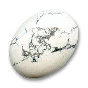 Cabochon ovale 40x30 mm Howlite
