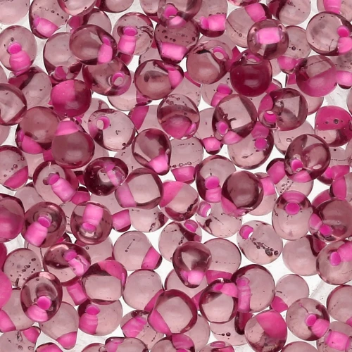 Mini-gouttes Miyuki 3.4 mm DPF03 - Smoky Amethyst Pink Lined x8g