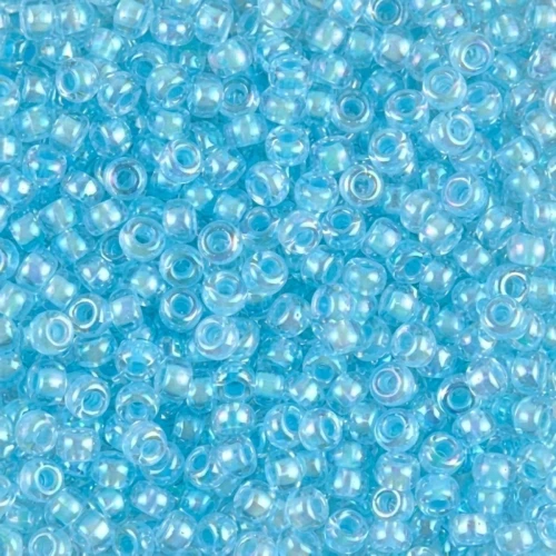 Rocaille Miyuki 8/0 278 - Crystal AB Aqua Lined x8g