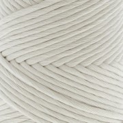 Bobine de cordon en coton pour macramé Cotton Suprême 3XL peigné - Gris Clair x75m