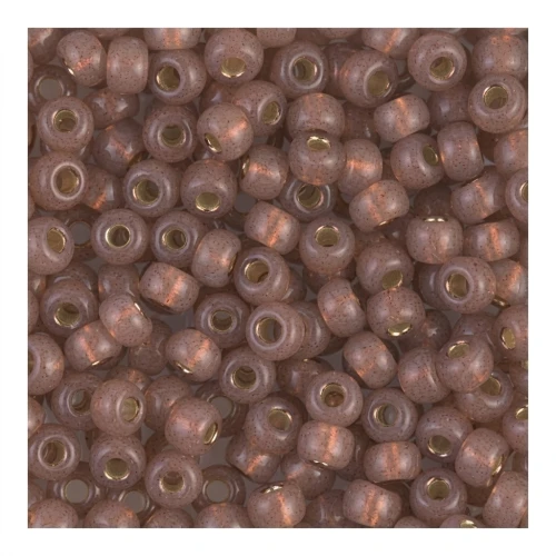 Rocaille Miyuki 8/0 641 - Rose Bronze Alabaster Silverline x8g