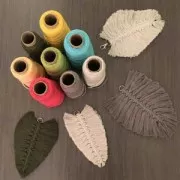 Bobine de cordon en coton pour macramé Cotton Suprême 3XL peigné - Vert Bout. x75m