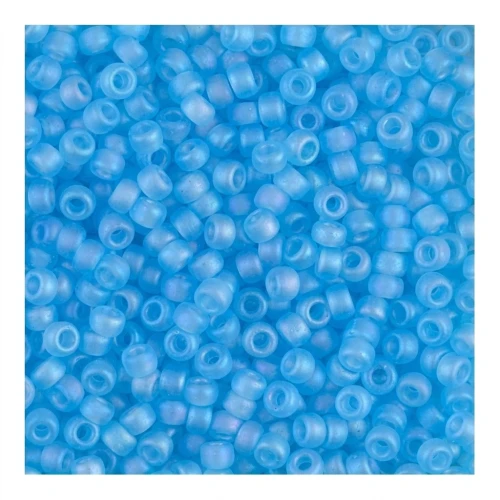 Rocaille Miyuki 11/0 148FR - Transparent Aqua Mat AB x8g