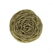 Bobine de cordon pour macramé Rayon Air 4 mm Doré x 50m