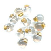Mini-gouttes Miyuki 3.4 mm DPF35 - Crystal Spkl Met Gold Lined x8g|raw }}