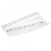 Boite écrin bijoux fantaisie pour bracelet et montre 22.7x4.2x2.2cm Blanc laqué x1|raw }}