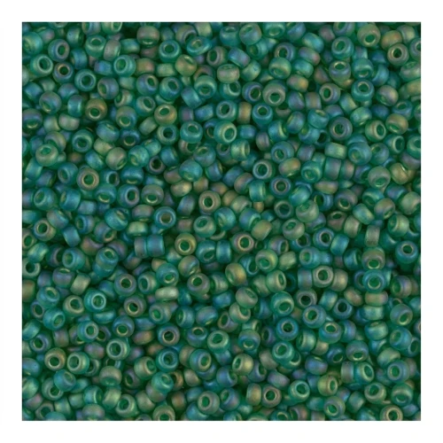 Rocaille Miyuki 11/0 146FR - Transparent Green Mat AB x8g